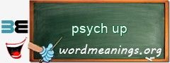 WordMeaning blackboard for psych up
